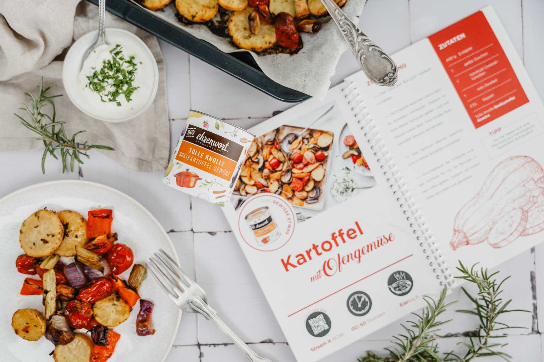 Einfach & Schnell: Kartoffel mit OfengemĂĽse Rezept