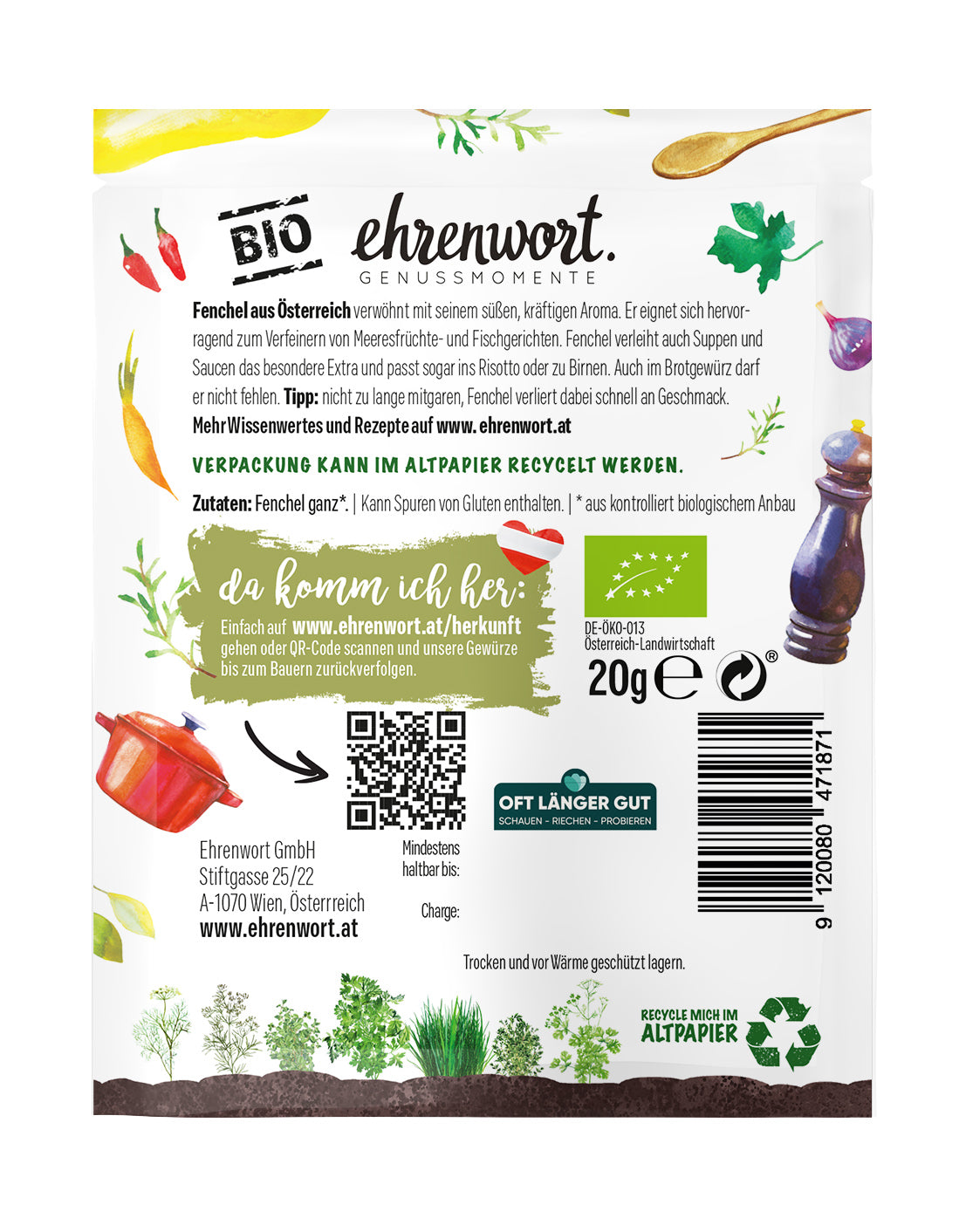 Fenchel ganz Briefchen RĂĽckseite