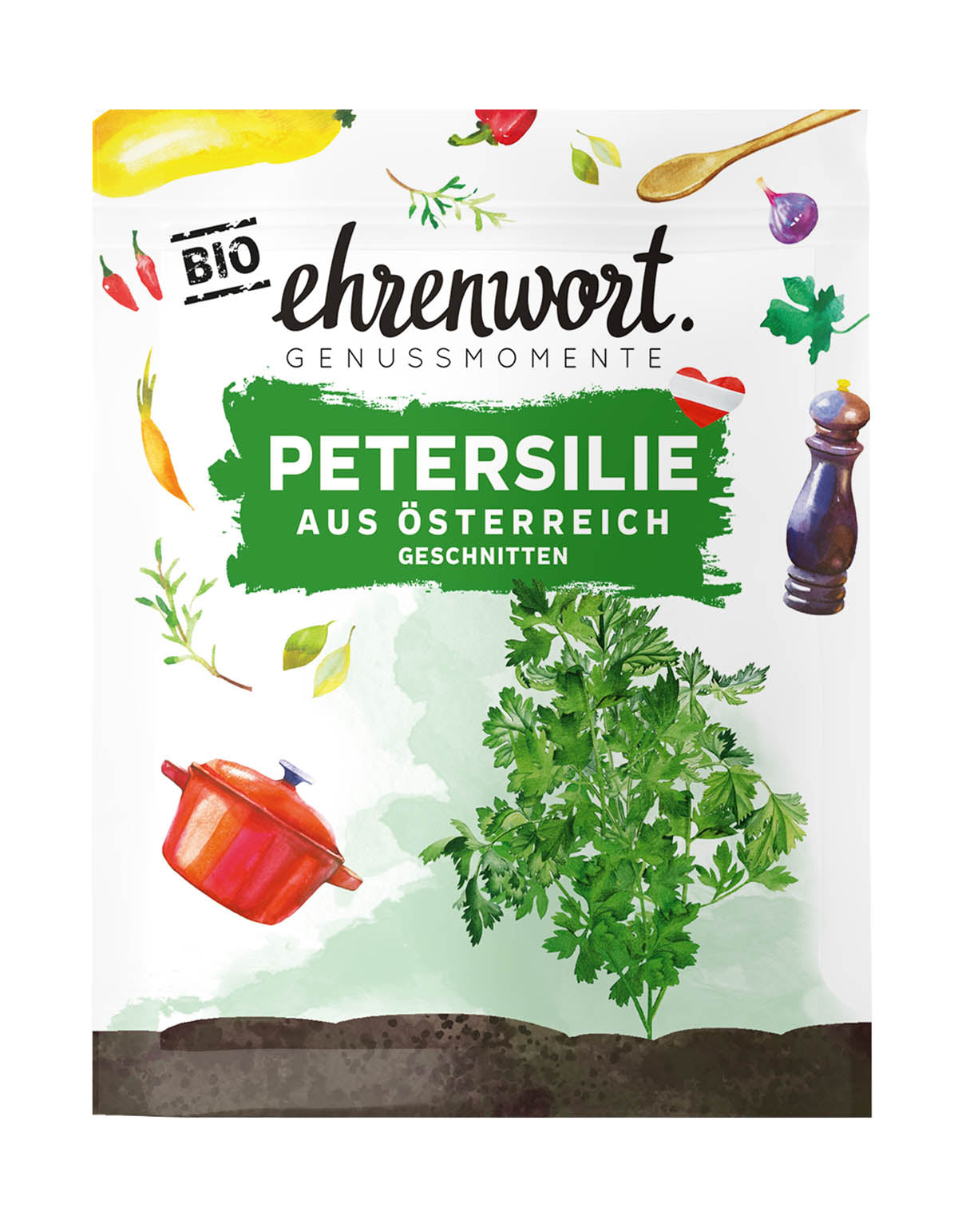 Ehrenwort Petersilie aus Ă–sterreich geschnitten Briefchen Produktabbildung