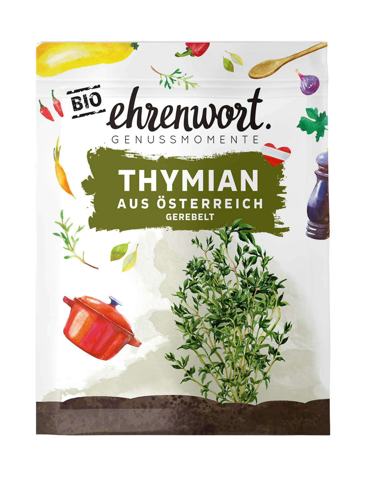 Ehrenwort Thymian aus Ă–sterreich gerebeltBriefchen Produktabbildung