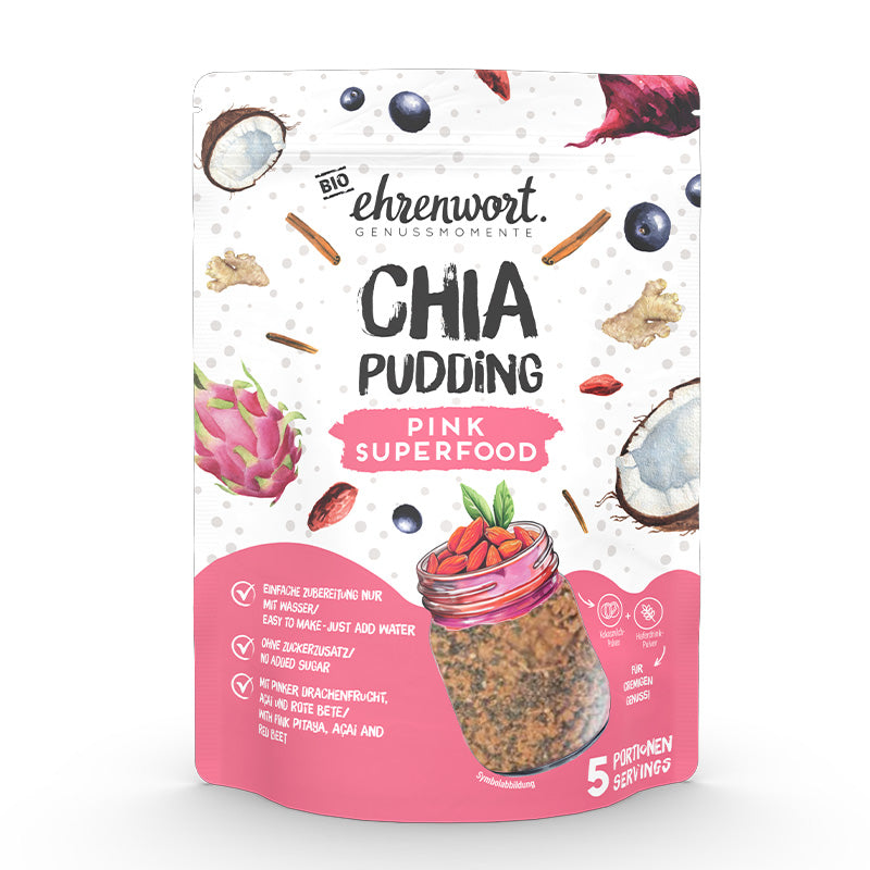 ehrenwort BIO Pink Superfood Chia Pudding Produktabbildung